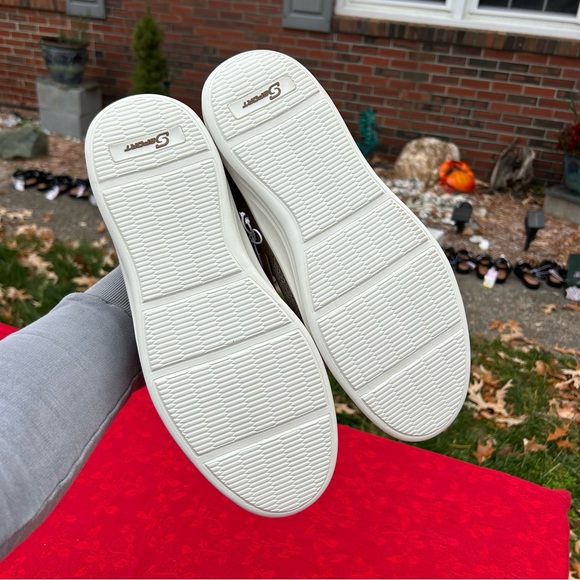 Nwt S SPORT BY SKECHERS Men Mesh Leather Slip On Sneakers Memory Foam size 11.5 - Picture 7 of 8